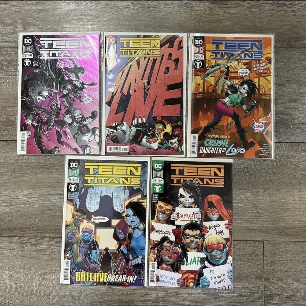 Teen Titans # 23 Metallic Foil Cover #24 #25 #26 #27 DC Universe VG